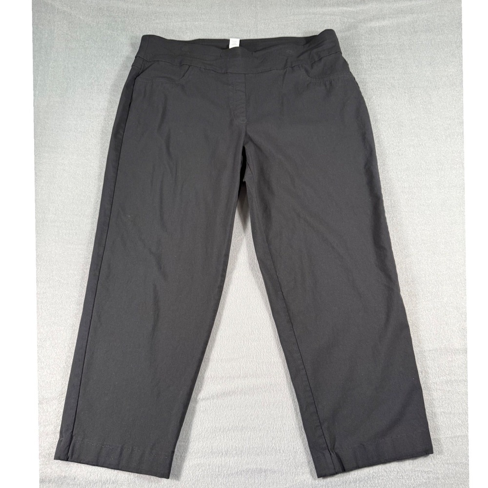 Ruby Rd Black Pull-On Pants Women's Stretch Ankle Career Casual Plus Size 22W